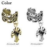 イヤーカフ セルティックハートウィズブラックCZクロスチャーム イヤーカフ | ピアス専門店HOMESLICEPRODUCTIONS | 詳細画像2