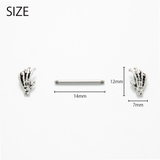 ヘソピアス 14G スカルハンド | ピアス専門店HOMESLICEPRODUCTIONS | 詳細画像6 