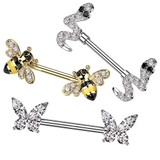 ニップルピアス 14G ハチ | ピアス専門店HOMESLICEPRODUCTIONS | 詳細画像1 