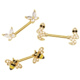 ニップルピアス 14G ハチ | ピアス専門店HOMESLICEPRODUCTIONS | 詳細画像9 