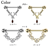 ボディピアス 14G ニップル | ピアス専門店HOMESLICEPRODUCTIONS | 詳細画像3