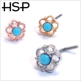 フラワー ベンドノーズスタッドリング 20G | ピアス専門店HOMESLICEPRODUCTIONS | 詳細画像2