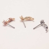 鼻ピアス CZラウンド&カーブライン ノーズスタッド | ピアス専門店HOMESLICEPRODUCTIONS | 詳細画像6