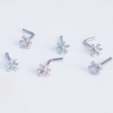 鼻ピアス エナメルフラワー ノーズピン | ピアス専門店HOMESLICEPRODUCTIONS | 詳細画像8 