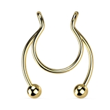 ゴールド | ボディピアス フェイク ノーズクリップ | ピアス専門店HOMESLICEPRODUCTIONS