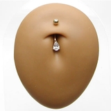 14K ティアドロップジュエルバナナバーベル | ピアス専門店HOMESLICEPRODUCTIONS | 詳細画像2