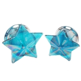 ボディピアス ブルーAB スターグラスプラグ | ピアス専門店HOMESLICEPRODUCTIONS | 詳細画像1 