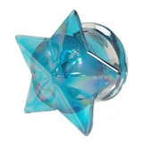 16mm | ボディピアス ブルーAB スターグラスプラグ | ピアス専門店HOMESLICEPRODUCTIONS