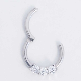 ボディピアス トリプルCZ＆トリプルオパール セグメントリング | ピアス専門店HOMESLICEPRODUCTIONS | 詳細画像5 