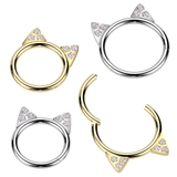 ボディピアス キャット 猫モチーフ | ピアス専門店HOMESLICEPRODUCTIONS | 詳細画像1 