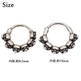 ボディピアス スカル セグメントリング | ピアス専門店HOMESLICEPRODUCTIONS | 詳細画像3 