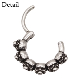 ボディピアス スカル セグメントリング | ピアス専門店HOMESLICEPRODUCTIONS | 詳細画像4 