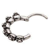 ボディピアス スカル セグメントリング | ピアス専門店HOMESLICEPRODUCTIONS | 詳細画像5 