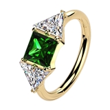 ゴールド | ボディピアス 16G セグメントリング | ピアス専門店HOMESLICEPRODUCTIONS