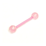 ボディピアス UVグリッターボール ストレートバーベル【ボディピアス | ピアス専門店HOMESLICEPRODUCTIONS | 詳細画像4 