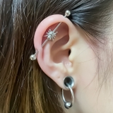 インダストリアル ストレートバーベルスパイダー 蜘蛛 | ピアス専門店HOMESLICEPRODUCTIONS | 詳細画像3