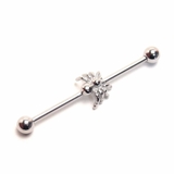 インダストリアル ストレートバーベルスパイダー 蜘蛛 | ピアス専門店HOMESLICEPRODUCTIONS | 詳細画像1