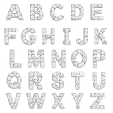 パヴェジュエル イニシャルロゴ(シルバー)ストレートバーベル【ボディピアス ボデ… | ピアス専門店HOMESLICEPRODUCTIONS | 詳細画像2