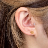 センター1ジュエル くりぬきフラワーフレームストレートバーベル16G | ピアス専門店HOMESLICEPRODUCTIONS | 詳細画像8