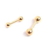 16G ゴールドストレートバーベル【ボディピアス ボディーピアス | ピアス専門店HOMESLICEPRODUCTIONS | 詳細画像1