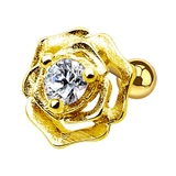 ゴールド | 16G ジュエル ローズ | ピアス専門店HOMESLICEPRODUCTIONS