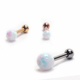 16G オパールボールストレートバーベル【ボディピアス ボディーピアス | ピアス専門店HOMESLICEPRODUCTIONS | 詳細画像1 
