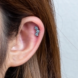 ボディピアス トリプル5クリスタルフラワー ストレートバーベル | ピアス専門店HOMESLICEPRODUCTIONS | 詳細画像13 