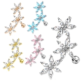 ボディピアス 3マーキーズ CZフラワージュエル | ピアス専門店HOMESLICEPRODUCTIONS | 詳細画像1 