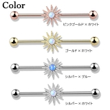 ボディピアス インダストリアル オパール | ピアス専門店HOMESLICEPRODUCTIONS | 詳細画像2 