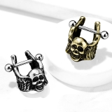 ボディピアス コイルスネーク＆スカルウィング イヤーカフ | ピアス専門店HOMESLICEPRODUCTIONS | 詳細画像4 