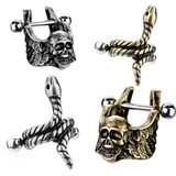 ボディピアス コイルスネーク＆スカルウィング イヤーカフ | ピアス専門店HOMESLICEPRODUCTIONS | 詳細画像1 