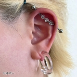 ボディピアス インダストリアル トリプルクリスタル | ピアス専門店HOMESLICEPRODUCTIONS | 詳細画像8 