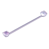 レインボー×クリア | ボディピアス インダストリアル CZ | ピアス専門店HOMESLICEPRODUCTIONS