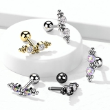 ボディピアス CZ 2ジュエル＆ボールクラスター | ピアス専門店HOMESLICEPRODUCTIONS | 詳細画像13 