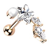 ピンクゴールド | ボディピアス 16G ストレートバーベル | ピアス専門店HOMESLICEPRODUCTIONS