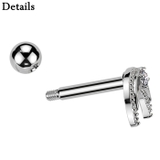 ストレートバーベル 16G クレセントムーン | ピアス専門店HOMESLICEPRODUCTIONS | 詳細画像4 