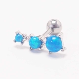 トリプルオパール ストレートバーベル 16G | ピアス専門店HOMESLICEPRODUCTIONS | 詳細画像3 