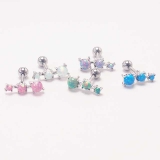 トリプルオパール ストレートバーベル 16G | ピアス専門店HOMESLICEPRODUCTIONS | 詳細画像7 