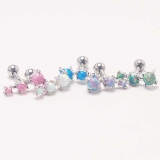 トリプルオパール ストレートバーベル 16G | ピアス専門店HOMESLICEPRODUCTIONS | 詳細画像9 