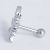 ボディピアス ポットリーフ ストレートバーベル | ピアス専門店HOMESLICEPRODUCTIONS | 詳細画像3 