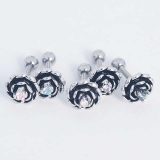 ボディピアス CZセンタージュエルフラワー アンティークシルバー | ピアス専門店HOMESLICEPRODUCTIONS | 詳細画像8 