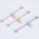 ボディピアス インダストリアル フラワー＆リーフ | ピアス専門店HOMESLICEPRODUCTIONS | 詳細画像7 