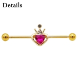 ボディピアス 14G インダストリアル | ピアス専門店HOMESLICEPRODUCTIONS | 詳細画像2 