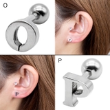 シンプル イニシャルロゴストレートバーベル16G【ボディピアス ボディーピアス | ピアス専門店HOMESLICEPRODUCTIONS | 詳細画像6 