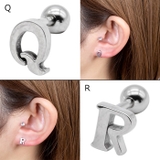 シンプル イニシャルロゴストレートバーベル16G【ボディピアス ボディーピアス | ピアス専門店HOMESLICEPRODUCTIONS | 詳細画像7 