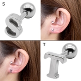 シンプル イニシャルロゴストレートバーベル16G【ボディピアス ボディーピアス | ピアス専門店HOMESLICEPRODUCTIONS | 詳細画像8 