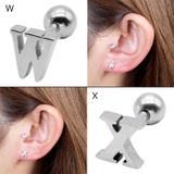 シンプル イニシャルロゴストレートバーベル16G【ボディピアス ボディーピアス | ピアス専門店HOMESLICEPRODUCTIONS | 詳細画像10 