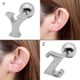 シンプル イニシャルロゴストレートバーベル16G【ボディピアス ボディーピアス | ピアス専門店HOMESLICEPRODUCTIONS | 詳細画像11 