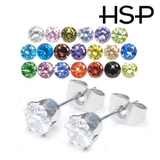 316Lサージカルステンレス ラウンドジュエルピアス 5mm | ピアス専門店HOMESLICEPRODUCTIONS | 詳細画像2 