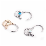 アジアンモチーフ ジュエル クリッカーリング | ピアス専門店HOMESLICEPRODUCTIONS | 詳細画像4 